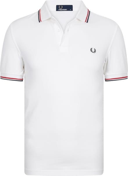 Fred Perry - Polo Wit 748 - Slim-fit - Heren Poloshirt Maat 3XL