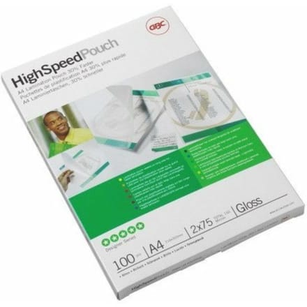 Lamineerhoes gbc a4 highspeed 2x75micron 100 stuks