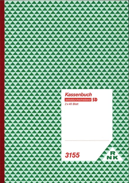 RNK Verlag kasboek, DIN A4, met registratie van de omzetbelasting, SD
