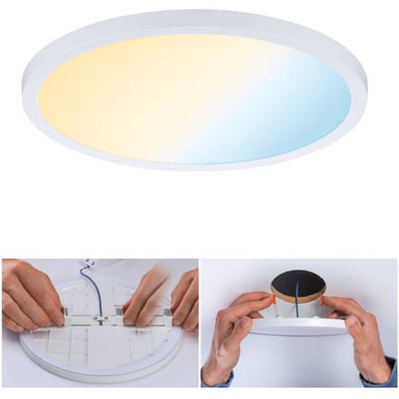 VariFit LED-inbouwpaneel Smart Home Zigbee 3.0 Areo IP44 rond 230 mm 16W 1400lm Tunable White Wit dimbaar