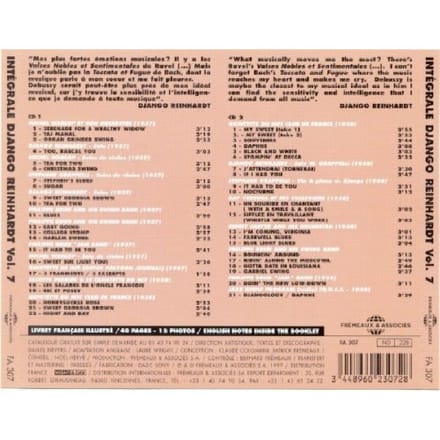 Django Reinhardt - Complete Django Reinhardt 7 (2 CD)