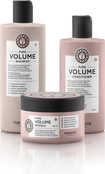 Maria Nila - Pure Volume Care Set met Masque (Shampoo + Conditioner + Masker)