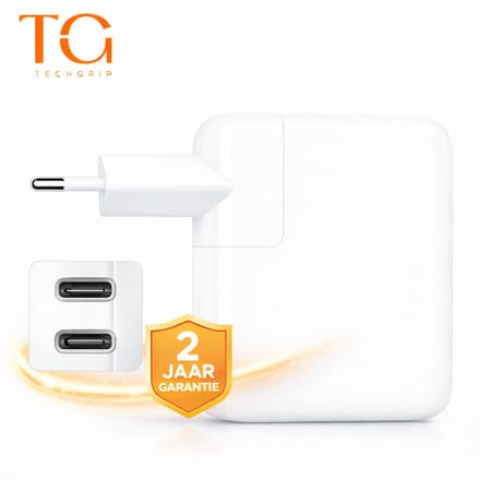 Oplader 35W USB-C Snellader met 2 USB-C Aansluitingen - Quick Charge Adapter - Laadstekker