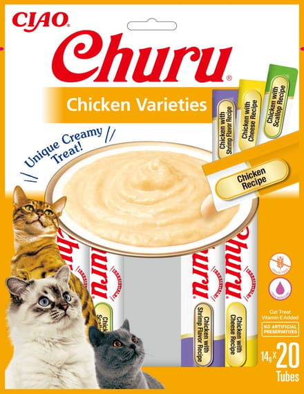Inaba Churu kat Puree multipack Kip - 20 stuks