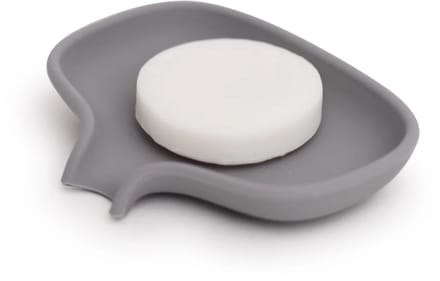 Bosign zeepbakje - Soap Saver Flow - Licht Grijs- Klein - 10,8 x 8,5 x 2 cm
