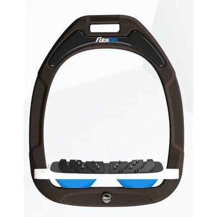 Ultra Grip Ingelijnde Stirrup Bruin/Wit/Blauw Flex-On Green Composite