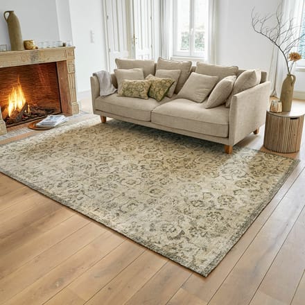 LOBERON Vloerkleed Calperino beige/groen
