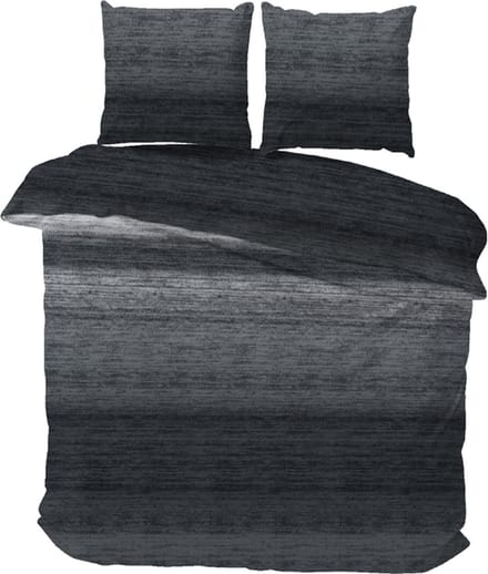 iSleep Dekbedovertrek Jim - Eenpersoons - 140x200/220 cm - Grijs
