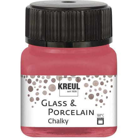 Glasverf - Porseleinverf - Cozy Red - Extra Mat - Chalky - Kreul - 20ml