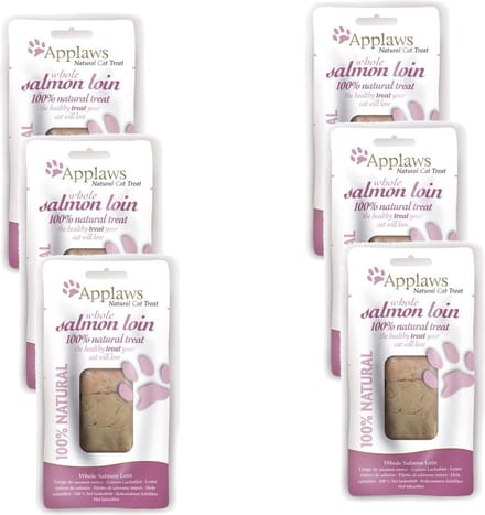 Applaws Cat Loin Salmon - Kattensnack - 6 x 30 g
