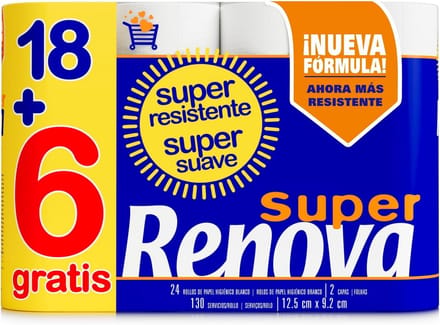 Zacht en Absorberend Toiletpapier - 24 Rollen Wit