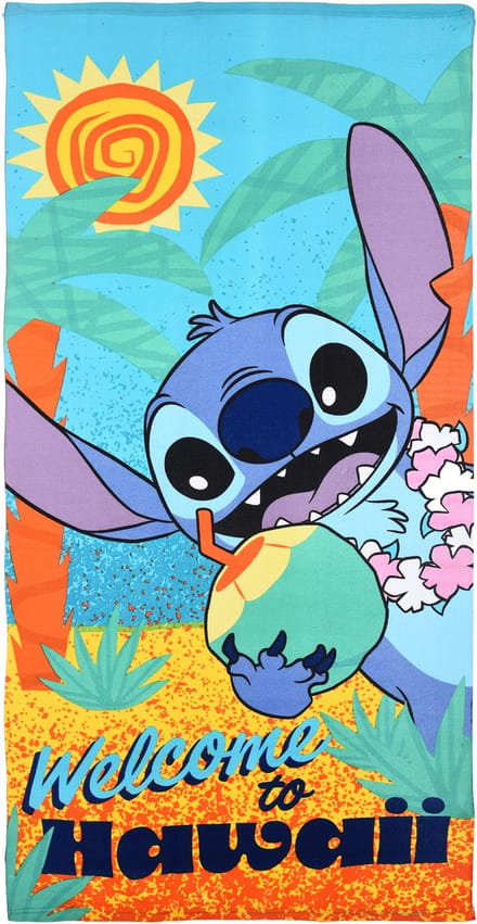 Disney Lilo & Stitch - Stitch Strandlaken / Handdoek - 70x140 cm - absorberend microfiber