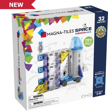 Magna-Tiles Space 32-Piece Magnetic Construction Set