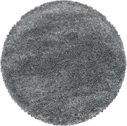 Flycarpets Luna Vloerkleed Rond - Lichtgrijs - Hoogpolig - 120 cm