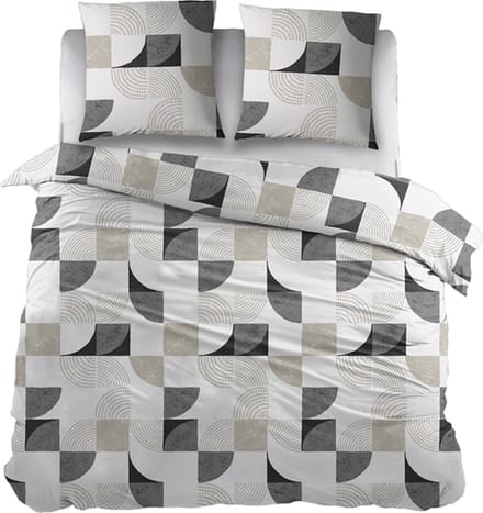 Snoozing Birgit Dekbedovertrek - Extra breed - 260x200/220 cm - Antracite