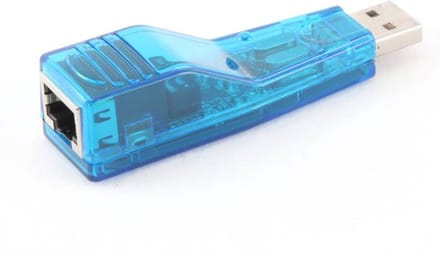 USB-A naar RJ45 Fast Ethernet LAN adapter - USB2.0 - CAT5 / blauw