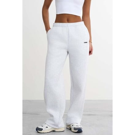 FAMME Sweatpants met rechte pijpen Grey L