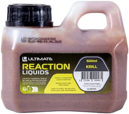 Ultimate Reaction Liquid Krill (500ml) - Boilie Liquid