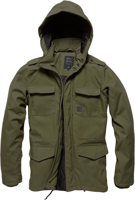 Vintage Industries Winterjas Darren Parka Dark Olive