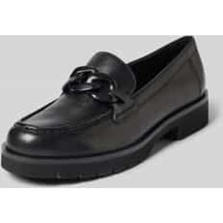 Loafers van leer met geprofileerde zool