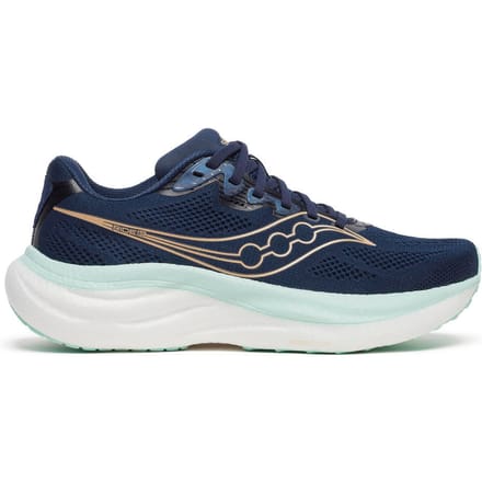 Saucony Ride 19 Neutrale schoen Dames-donkerblauw, wit