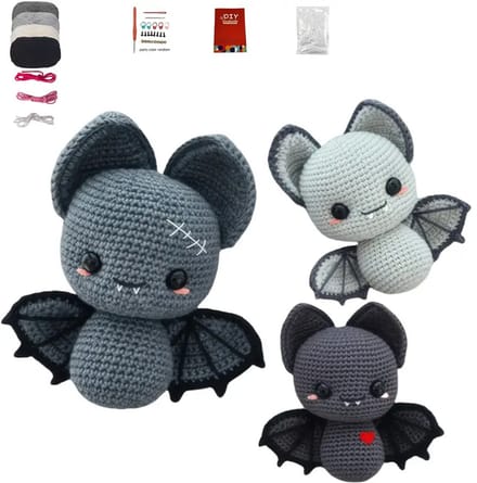 DIY Amigurumi Haakpakket Vleermuizen - 3-delige set voor beginners
