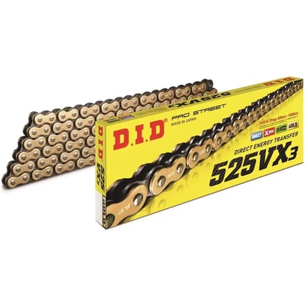 Motorfiets rolketting D.I.D 525Vx3(G&B) X 98 Mail. Zj
