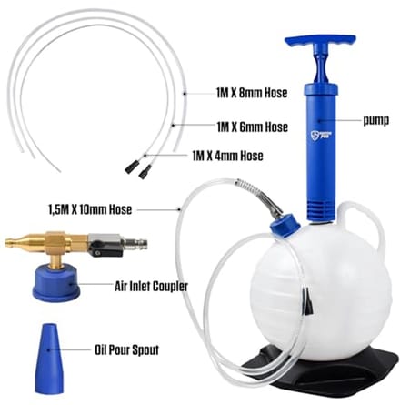 Pneumatische en Handmatige Multifunctionele Olieafzuigpomp - 6 Liter