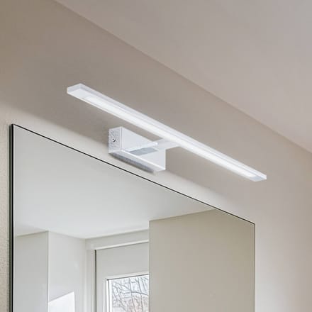 TK Lighting Gallery LED wandlamp, chroomkleurig, metaal breedte 62 cm IP44