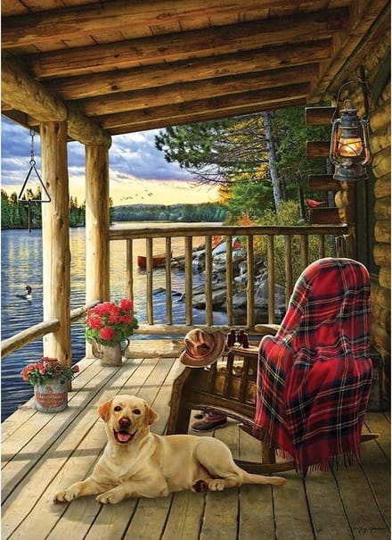 Cobble Hill puzzle 1000 pieces - Cabin porch