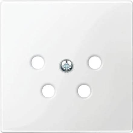 Schneider Electric Merten System M centraalplaat voor telefoon/ptt wit MTN42200319