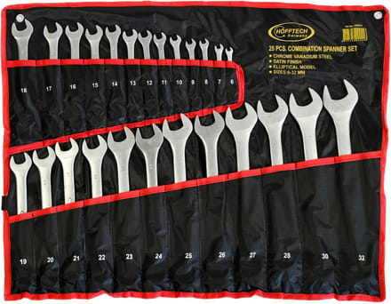 Hofftech Ring-Steeksleutelset CV/SF 25-delig – 6 t/m 32 mm