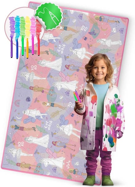 Opgerolde foam kleurmat 200 x 120 x 0,3 cm Ricokids RK-343