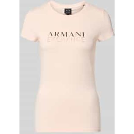 T-shirt met labeldetail