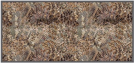 MD Entree - Design mat - Universal - Snake - Vloerkleed - Antislip - Machine wasbaar - 67 x 150 cm