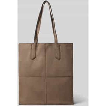 Tote tas met labeldetail model 'AMY'