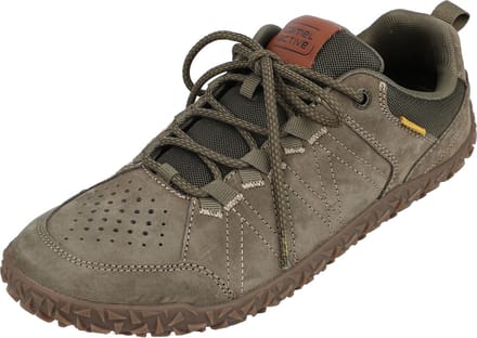 camel active Sneakers van nubuckleer en textiel - Maat menswear-44 - Khaki