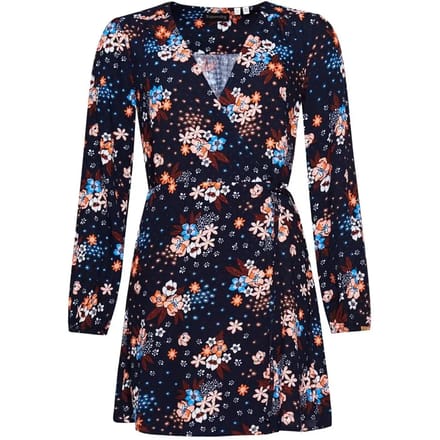 Superdry - Mini-wikkeljurk met print - Dames - Jurken