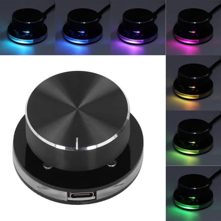 Multimedia USB Knop Met RGB Verlichting Controleeren