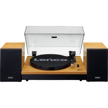 Platine Vinyle Lenco Ls 300 W Boîtier en Bois + Enceintes / Bluetooth / Sortie 2X Rca / Entrée Aux