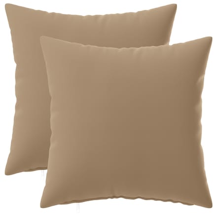 vidaXL - Kussensloop - 2 - st - HEERLEN - Taupe - 30 - x - 30 - cm - Polyester