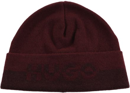 HUGO muts Xiviso Hat Dark Red wijnrood
