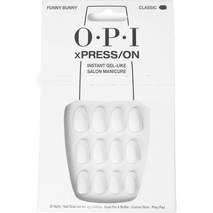 OPI xPRESS/ON - Funny Bunny Press On Nails Gel-Like Salon Manicure - EXCLUSIVE