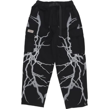 Lange Lightning-cargobroek voor heren, zwart/wit
