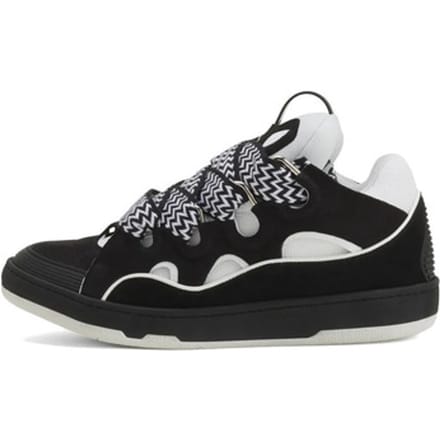 Sneakers Lanvin Curb Leather Sneakers Black White