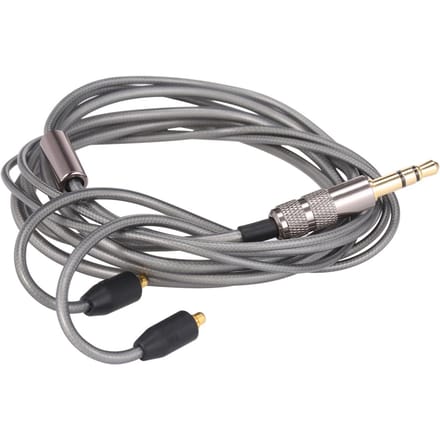 MMCX-connector Vervanging hoofdtelefoonkabel 3,5 mm bedrade oortelefoon Afneembaar snoer Compatibel met grijs