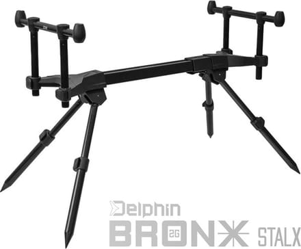 Rodpod - Delphin - Bronx - 2G - Stalx 2-rod - Zwart - Compact