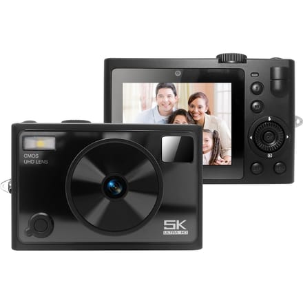 5K Digitale Camera WiFi Digitale Videocamera 72MP Dubbele Lens 2.8 Inch IPS Scherm Autofocus 18X zwart
