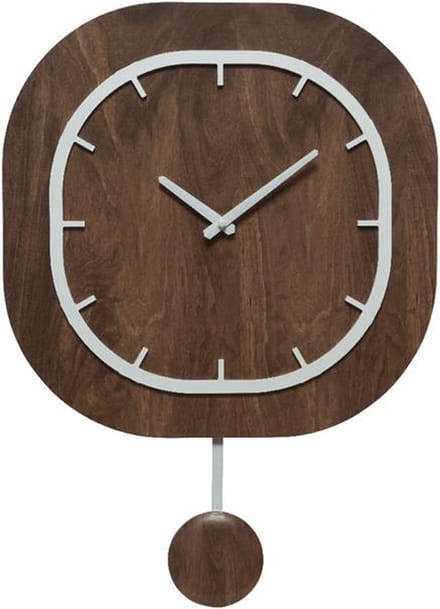 Klok mdf W40-H56cm bruin