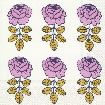 Servetten "Vihkiruusu White" 33x33 cm